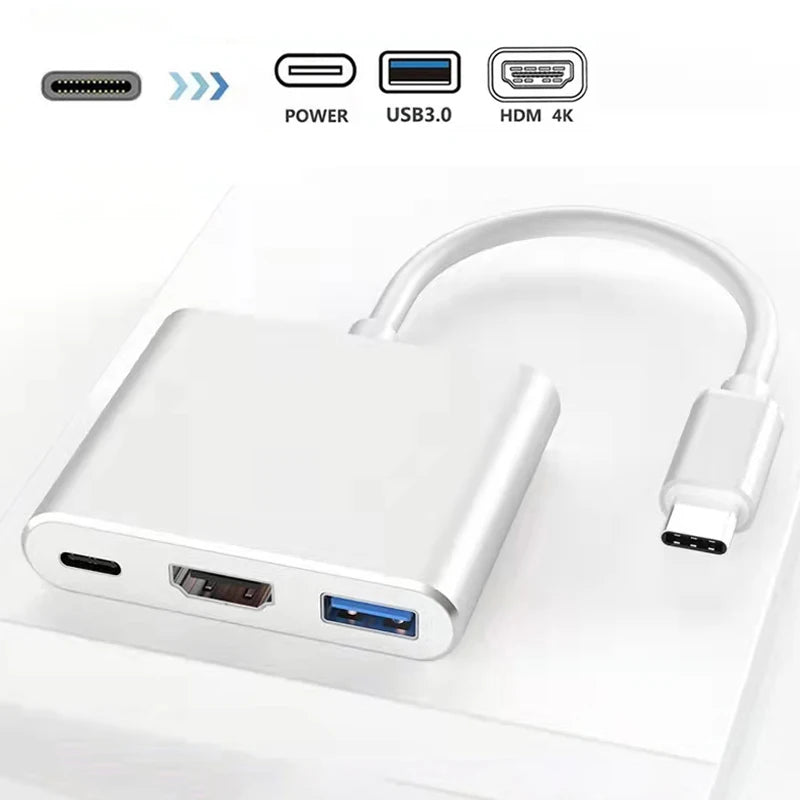 Hub USB Tipo C Multiport HDMI 4K USB 3.0 Carga