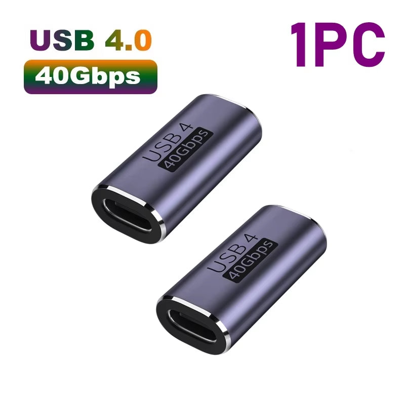 Adaptador Extensor USB‑C 8 K | 40 Gbps | 100 W PD – Protección y Rendimiento Premium
