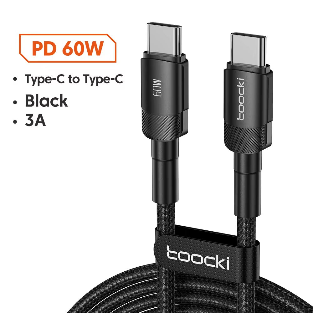 Cable de Carga Súper Rápida USB-C 100W | Alta Velocidad y Resistencia