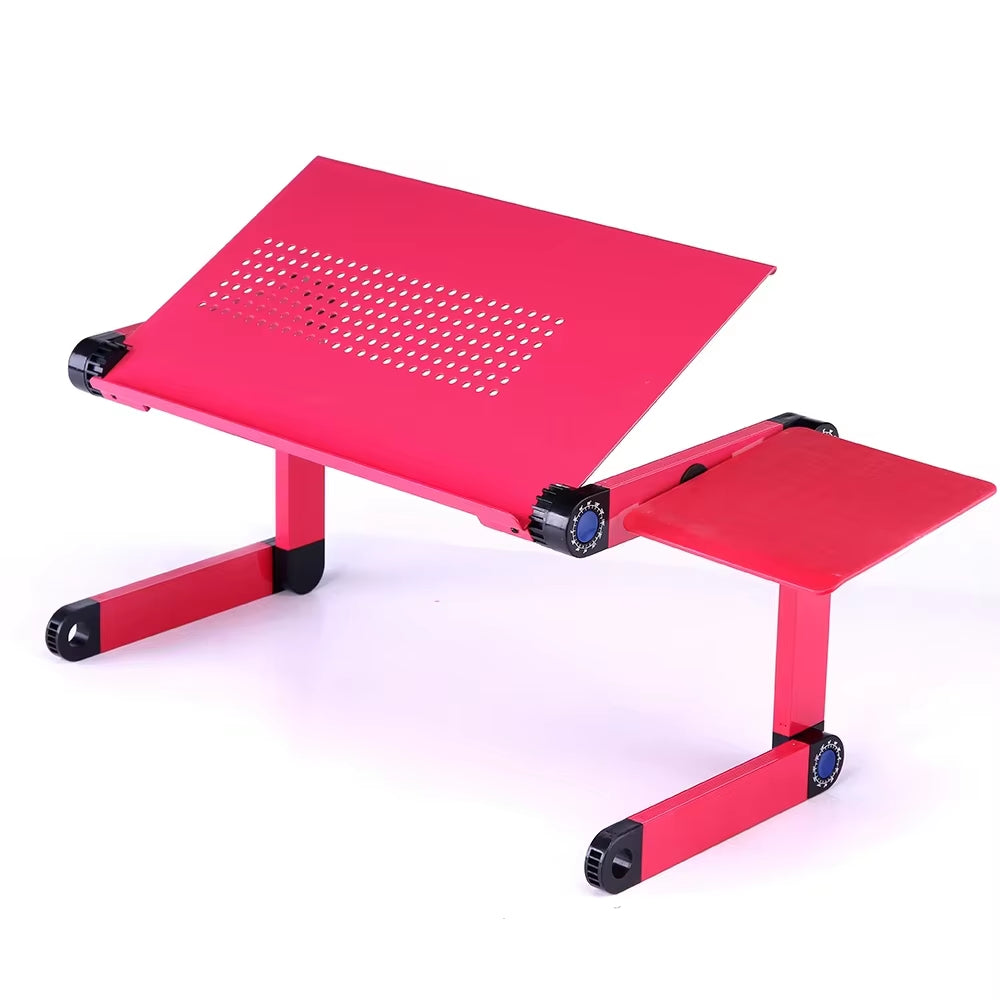 Soporte Ajustable Plegable para Laptop con Bandeja de Mouse
