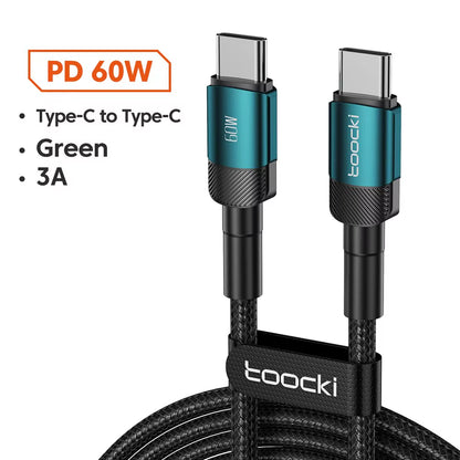 Cable de Carga Súper Rápida USB-C 100W | Alta Velocidad y Resistencia