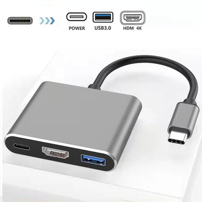 Hub USB Tipo C Multiport HDMI 4K USB 3.0 Carga