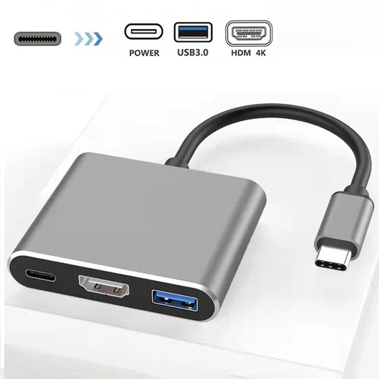 Hub USB Tipo C Multiport HDMI 4K USB 3.0 Carga