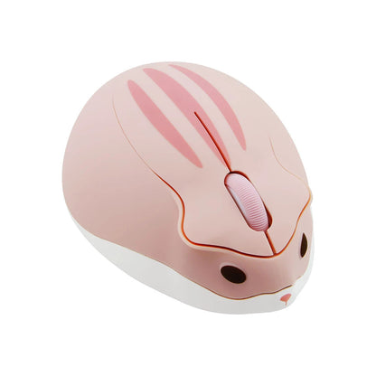Mouse Inalámbrico Hamster CutePro - Óptico 1600DPI para Mano Pequeña