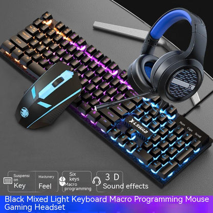 Set Gamer de 3 en 1 Teclado + Ratón + Auriculares