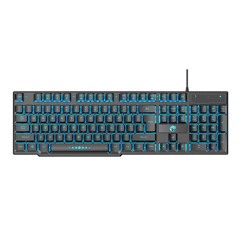 Teclado Gamer Retroiluminado RGB – 104 Teclas Ergonómico y Resistente al Agua