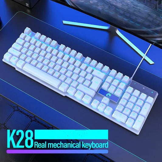 Teclado Gamer Retroiluminado RGB – 104 Teclas Ergonómico y Resistente al Agua