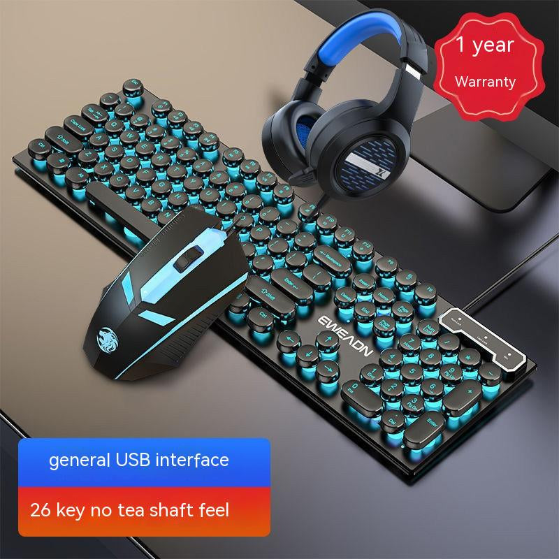 Set Gamer de 3 en 1 Teclado + Ratón + Auriculares