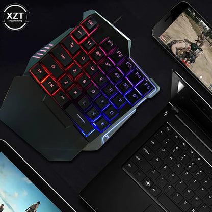 Teclado mecánico de una mano USB 35 Teclas