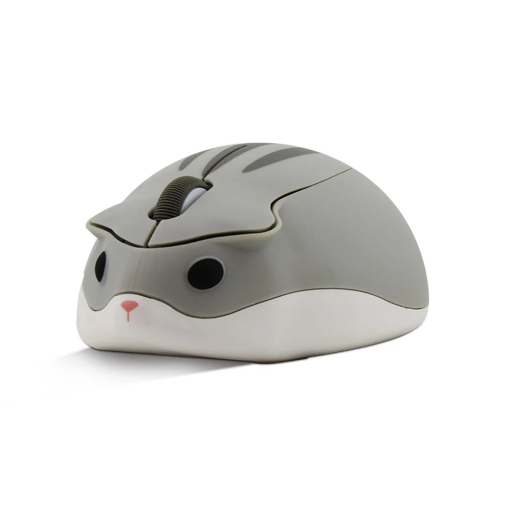 Mouse Inalámbrico Hamster CutePro - Óptico 1600DPI para Mano Pequeña