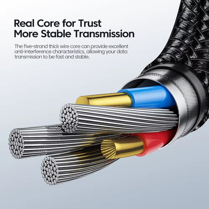 Cable de Carga Súper Rápida USB-C 100W | Alta Velocidad y Resistencia