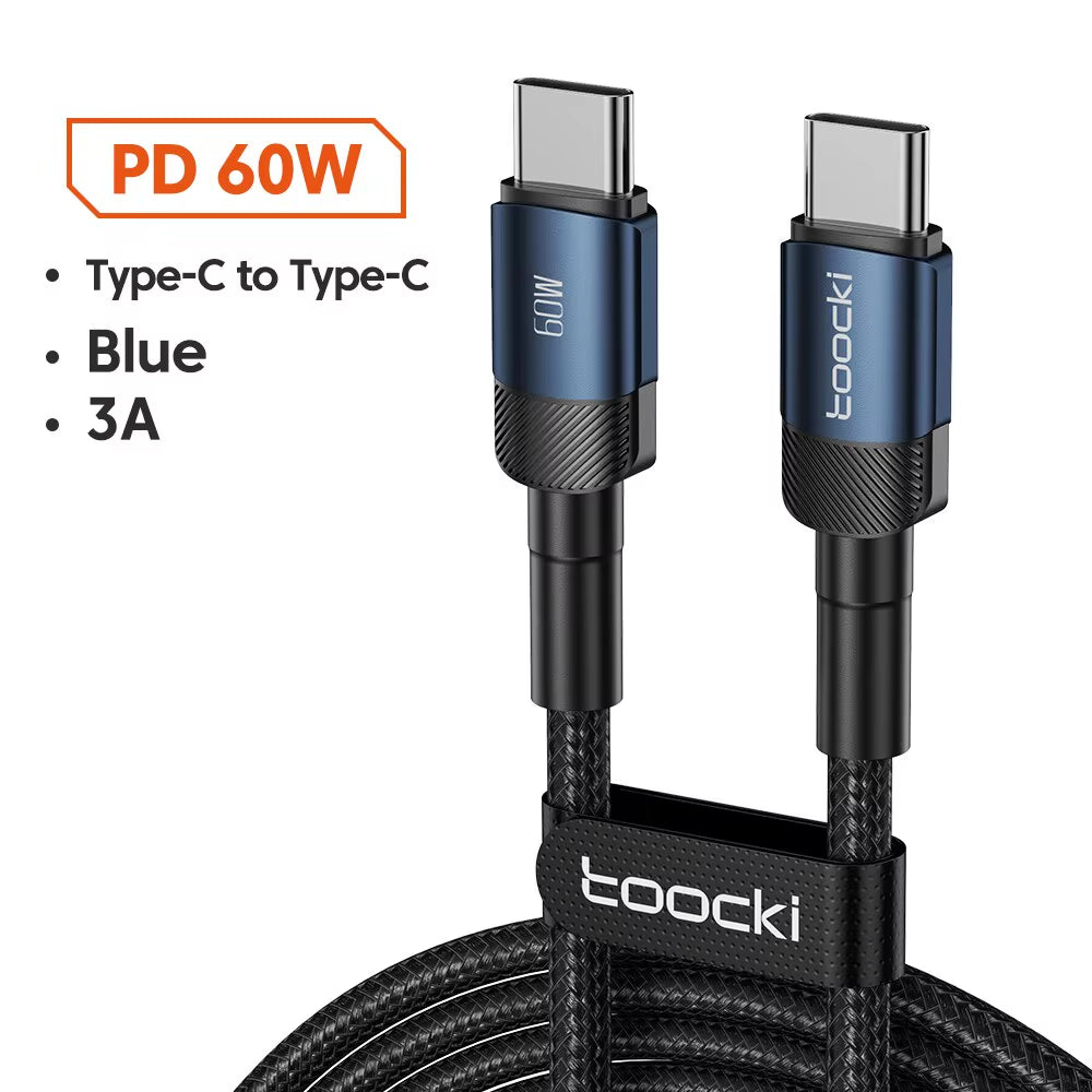 Cable de Carga Súper Rápida USB-C 100W | Alta Velocidad y Resistencia