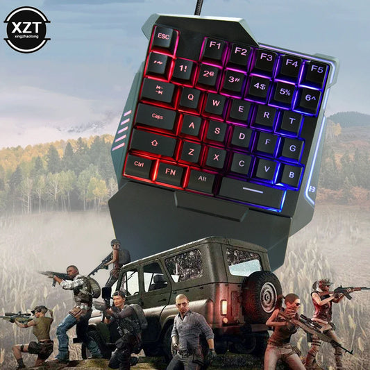Teclado mecánico de una mano USB 35 Teclas