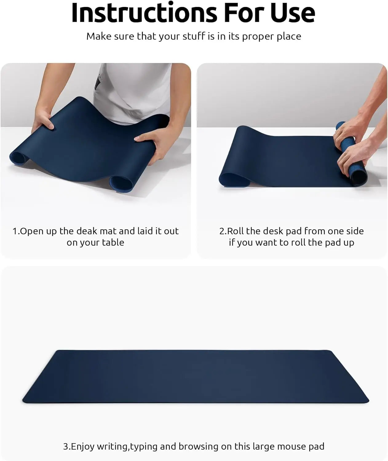 Alfombrilla de Trabajo Profesional 90×43 cm PU Antideslizante