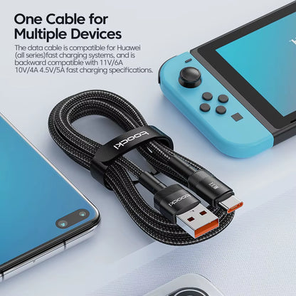 Cable de Carga Súper Rápida USB-C 100W | Alta Velocidad y Resistencia