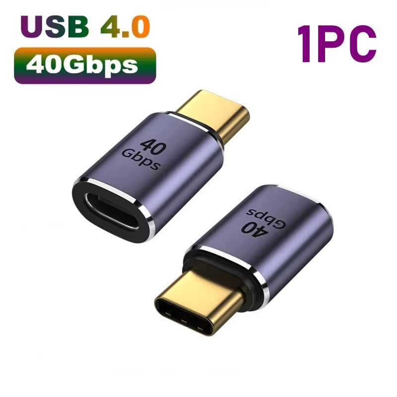Adaptador Extensor USB‑C 8 K | 40 Gbps | 100 W PD – Protección y Rendimiento Premium
