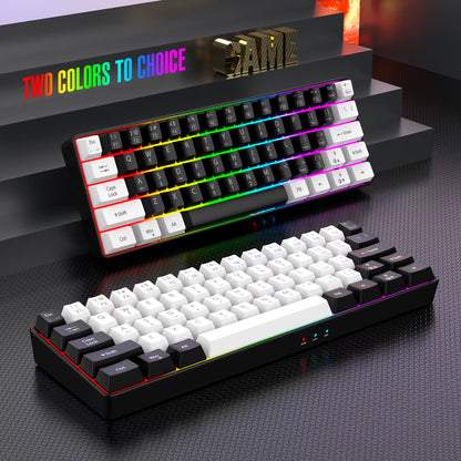 Teclado Gamer Mecánico 60% - RGB Ultra Compacto Portátil