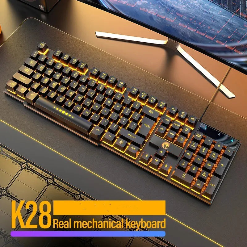 Teclado Gamer Retroiluminado RGB – 104 Teclas Ergonómico y Resistente al Agua