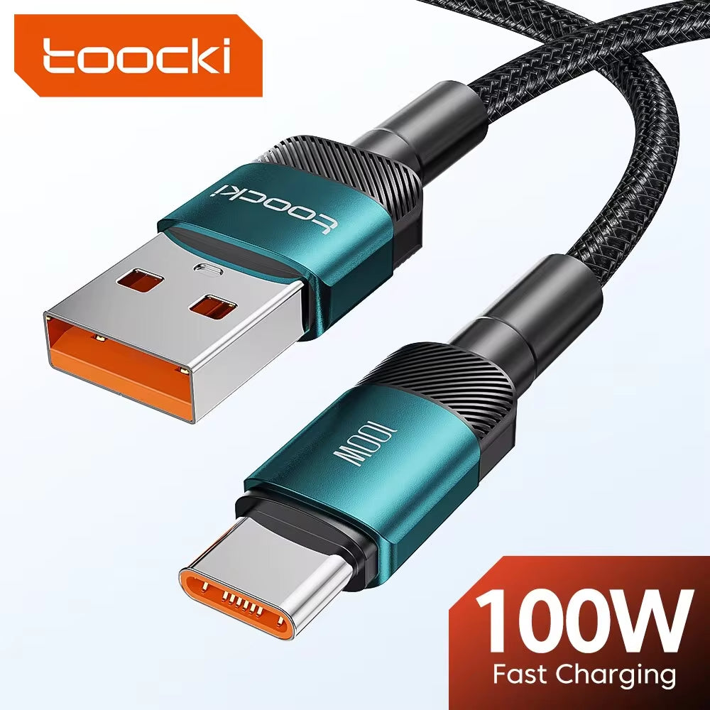Cable de Carga Súper Rápida USB-C 100W | Alta Velocidad y Resistencia