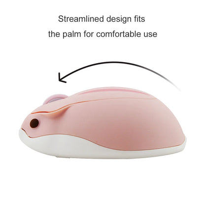 Mouse Inalámbrico Hamster CutePro - Óptico 1600DPI para Mano Pequeña
