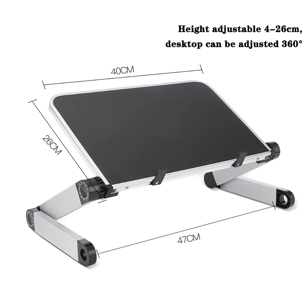 Soporte Ajustable Plegable para Laptop con Bandeja de Mouse