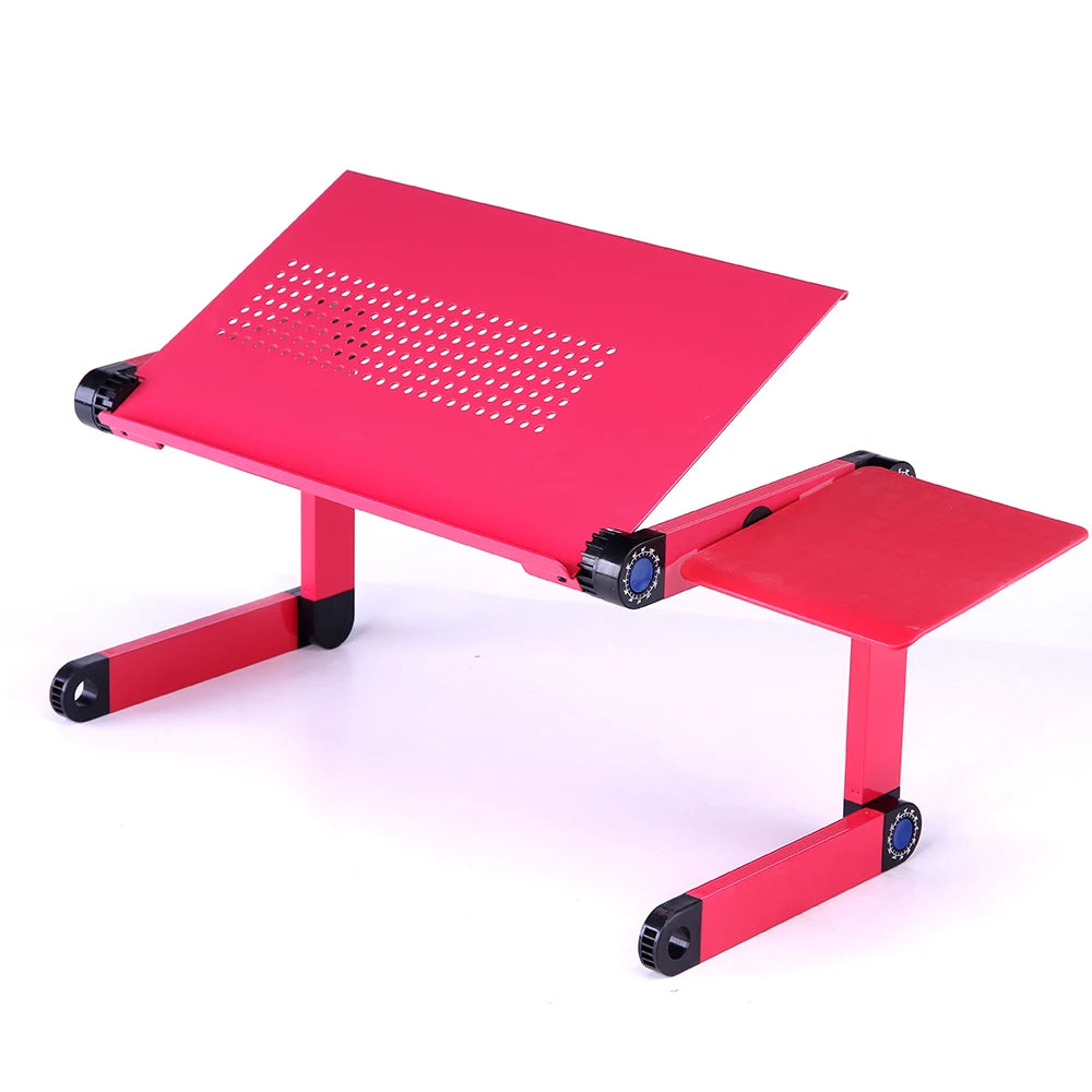 Soporte Ajustable Plegable para Laptop con Bandeja de Mouse