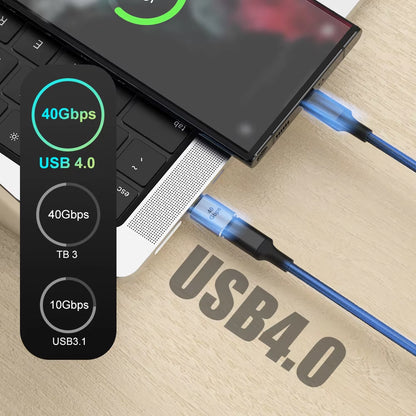 Adaptador Extensor USB‑C 8 K | 40 Gbps | 100 W PD – Protección y Rendimiento Premium