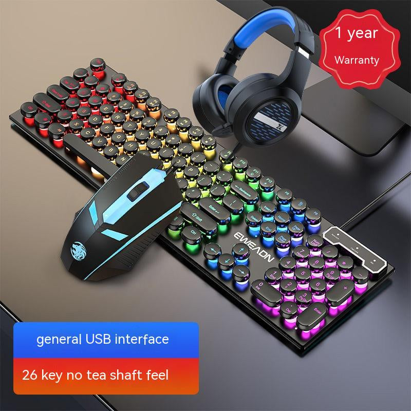Set Gamer de 3 en 1 Teclado + Ratón + Auriculares