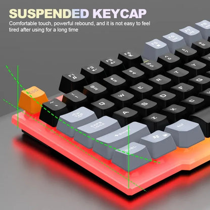 Raiku T26 RGB – Combo Gamer Ergonómico con Teclado y Mouse