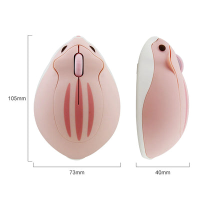 Mouse Inalámbrico Hamster CutePro - Óptico 1600DPI para Mano Pequeña